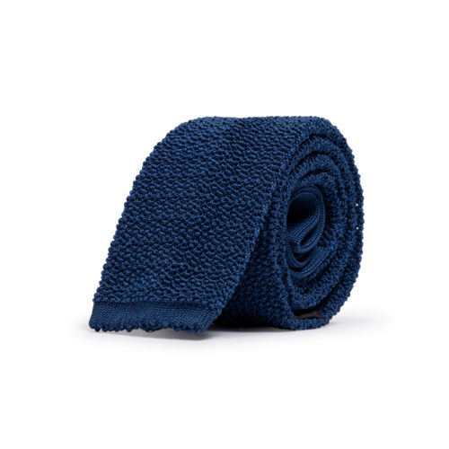 Royal Blue Silk Knitted Tie