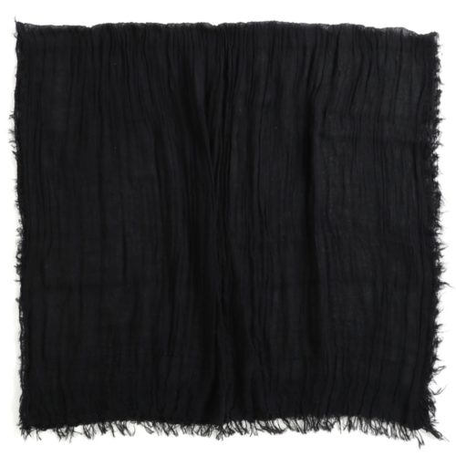 Black Cotton Tamaki Niime Basic Shawl