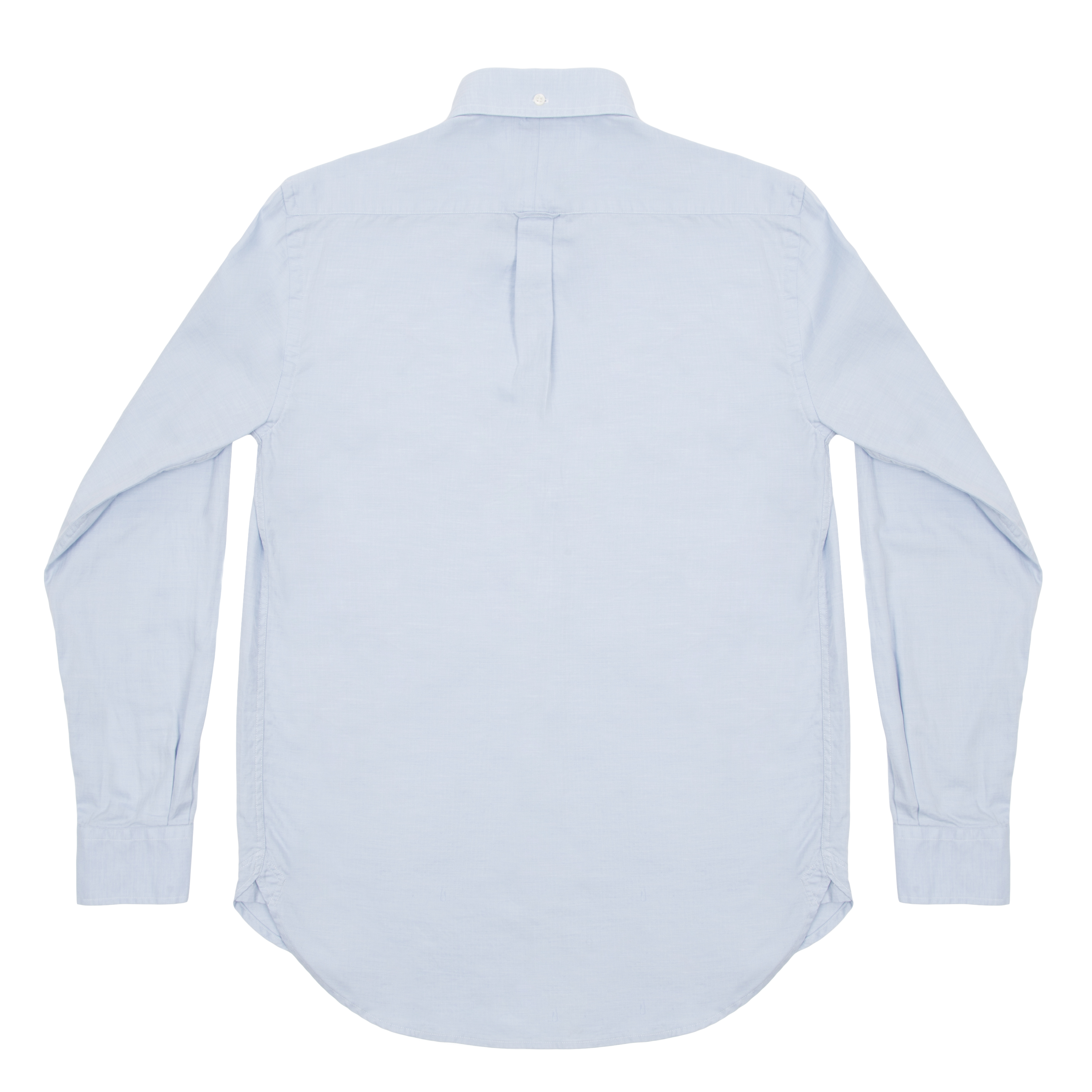 Light Blue Micro Herringbone Pen Pocket Shirt