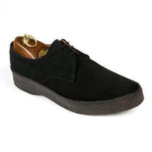 Sanders Lo-Top Black Suede Shoes