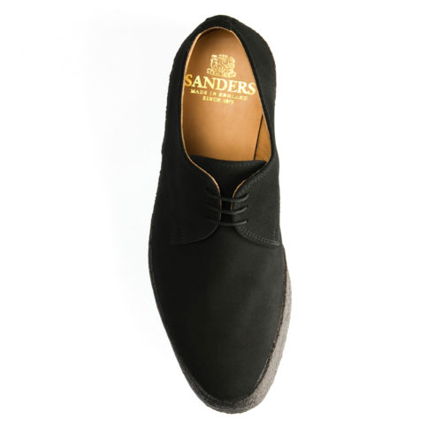 Sanders Lo-Top Black Suede Shoes