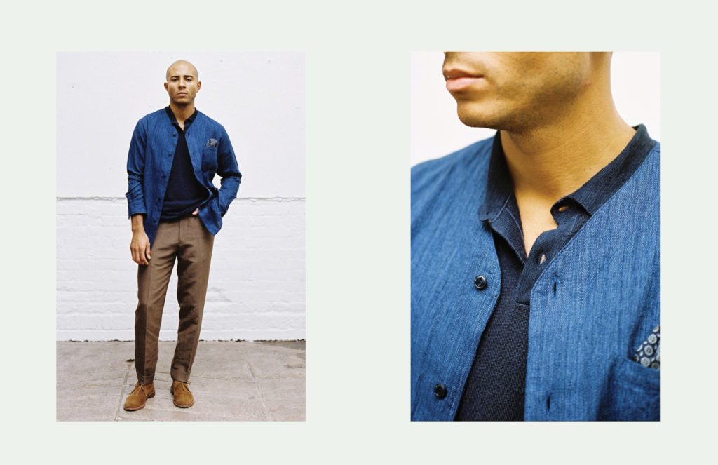 Out Of The Blue SS18 Look Book - Timothy Everest Tailored Casual