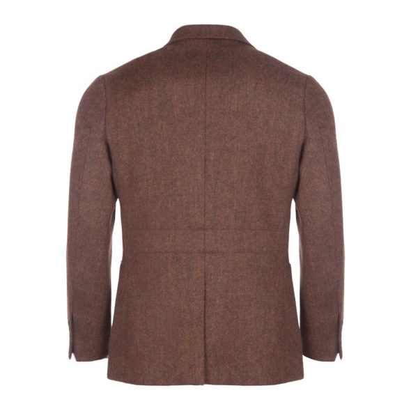 Rust Herringbone Tweed Simplon Jacket