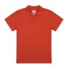 Red Cotton Cuban Polo Shirt
