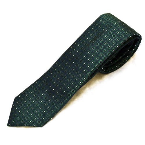 Green Pattern Silk Tie