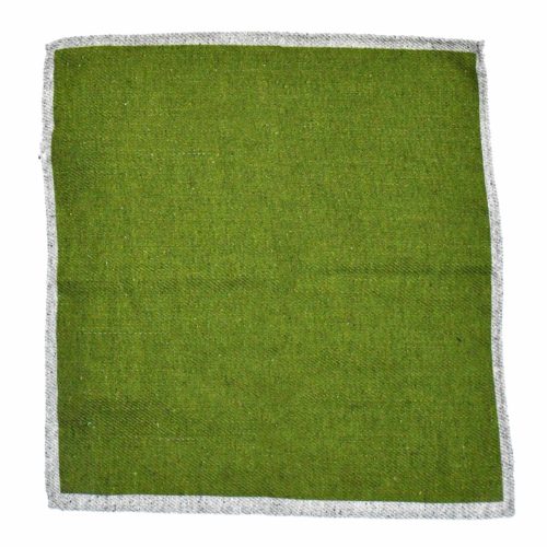 Lime Green Wool Pocket Square