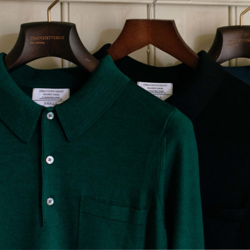 Forest Green Merino Wool Polo Shirt