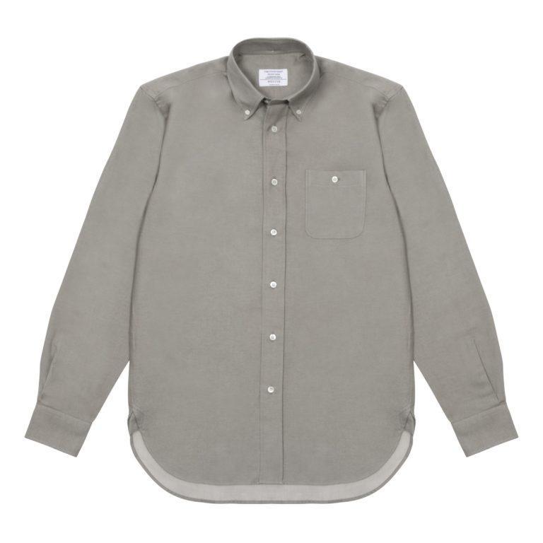 Grey Green Brushed Cotton Redchurch Shirt