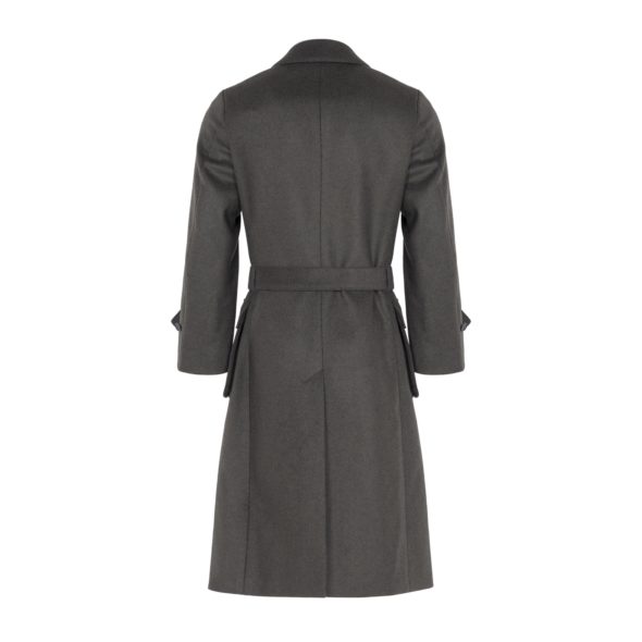 Loden Green Wool Cashmere Double Breasted Coat