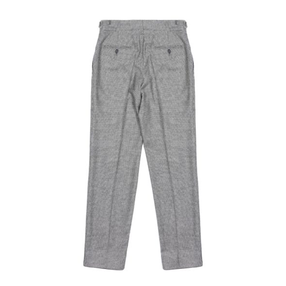 Puppy Tooth Wool Cashmere House Block Suit Trousers