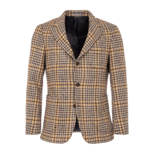 Houndstooth Tweed Check Sports Coat