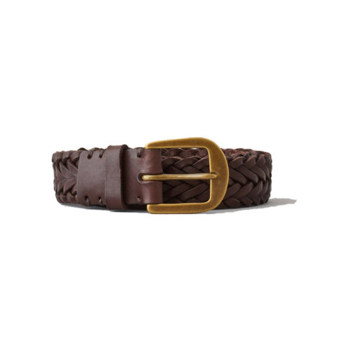 Awling | Brown Braided Leather Belt