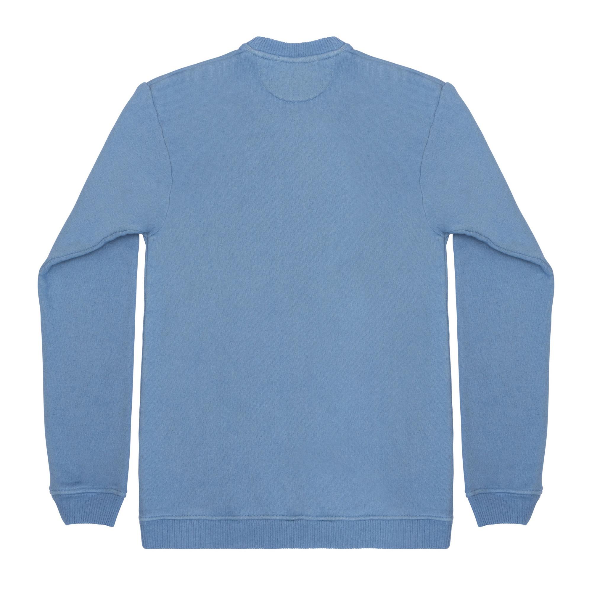 Blue Garment Dyed Cotton Linen Knitted Jersey Sweatshirt – Timothy Everest